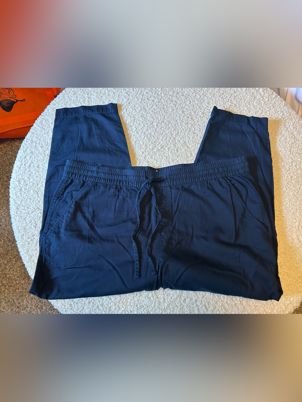 GAP Women's Navy Drawstring Trousers